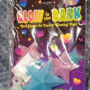 Lisa Frank Glow in the dark fluorescent hanging stars